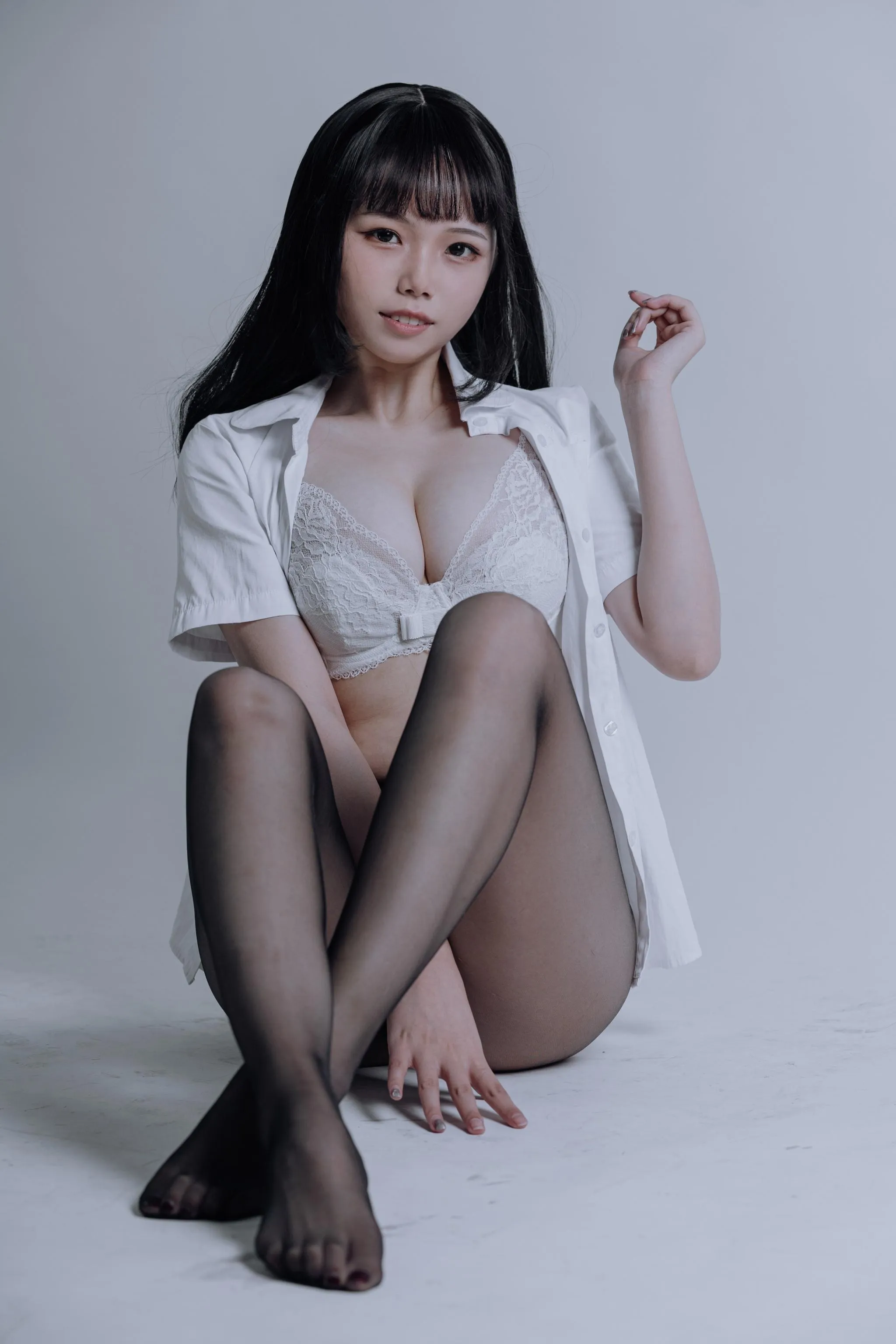七月喵子 – NO.07 jk黑丝 [31P]插图8